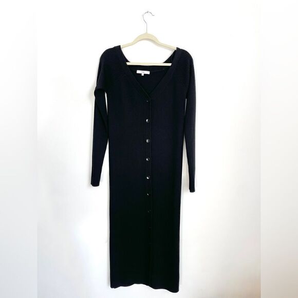 Tibi Merino wool Rib Decollete Sweater Dress - Picture 8 of 11